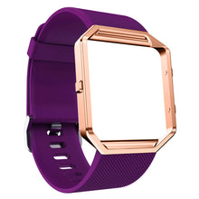 Candy Color Luxury Soft Silicone Watch Band Wrist strap + Metal Frame For Fitbit Blaze Watch Buckle Bracelet IMY66