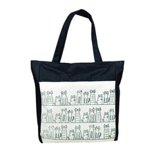 Cartoon Canvas Shoulder Bag For Women Girls Cat Pattern Shoulder Bags Handbag Beach Bag Bolsa feminina IMY66