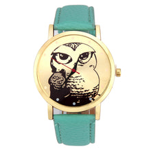 Casual Dress Watches Women Owl Pattern PU Leather Band Quartz Vogue Watches relogios feminino Clock IMY66