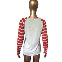 Casual T-Shirts For Women Sexy Letter Printed Round Collar Long Sleeve Splice Tops camisetas y tops IMY66