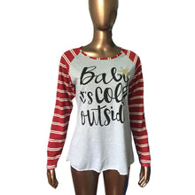 Casual T-Shirts For Women Sexy Letter Printed Round Collar Long Sleeve Splice Tops camisetas y tops IMY66