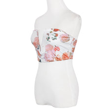 Celebrity Style Womens Sexy Deep V Strapless Floral Print Plunge Bra Bralette Corset Tank Crop Tops Bustier Top Clubwear IMY66