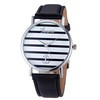 4 Colors PU Leather strap Striped Anchor Watches Women Dress Watches Relogio IMY66