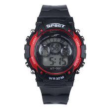 Children Boys Girls Waterproof Cartoon Outside LED Light Alarm Date Multifunction Digital Watch IMY66