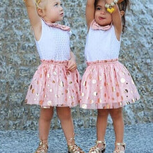 Children Clothes Girls Baby Girls Sequins Bow Neck Pink Tutu Kids Princess Casual Tulle Dress robe fille IMY66