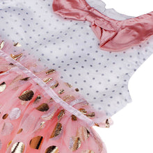 Children Clothes Girls Baby Girls Sequins Bow Neck Pink Tutu Kids Princess Casual Tulle Dress robe fille IMY66