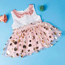 Children Clothes Girls Baby Girls Sequins Bow Neck Pink Tutu Kids Princess Casual Tulle Dress robe fille IMY66