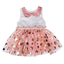 Children Clothes Girls Baby Girls Sequins Bow Neck Pink Tutu Kids Princess Casual Tulle Dress robe fille IMY66