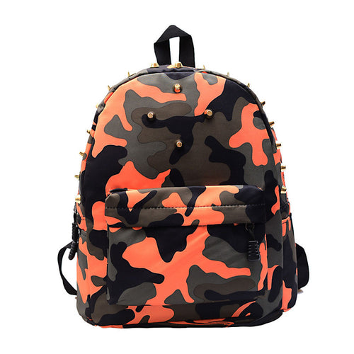 Children Girls Boys Travel School Bag Rivets Camouflage Backpack Cute Baby Toddler IMY66