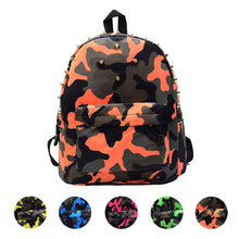 Children Girls Boys Travel School Bag Rivets Camouflage Backpack Cute Baby Toddler IMY66