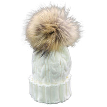 Children Kids Caps For Baby Must Have Popular Beanie Knitted Warm Hat Real Fur Pom Pom IMY66