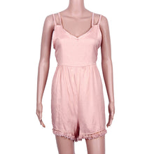 Combishort Femme Loose Short Jumpsuit Sexy Backless Deep V-neck Double Spaghetti Playsuit Rompers Womens Jumpsuit IMY66