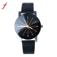 Couple Lover's Watches Women Men Luxury Rhinestone Casual PU Leather Analog Quartz Watch Watches Relogios Clock Hours IMY66