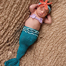 Cute Baby Knitted Crochet Outfits Baby Girl Boy Cap Hat Mermaid Infant Turtle Tortoiseborn Costume Photography Prop IMY66
