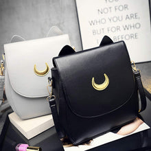 Cute Black White Japanese Anime Cosplay Sailor Moon Bag Harajuku Women Crossbody Bag PU Black White Messenger Bag IMY66