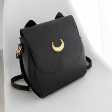 Cute Black White Japanese Anime Cosplay Sailor Moon Bag Harajuku Women Crossbody Bag PU Black White Messenger Bag IMY66