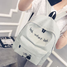 Cute Cartoon Print Backpack Girl Boy Canvas School Bag Travel Backpack For Teenage Satchel Shoulder Rucksack Bag Mochila IMY66