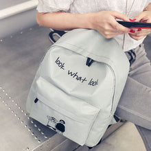 Cute Cartoon Print Backpack Girl Boy Canvas School Bag Travel Backpack For Teenage Satchel Shoulder Rucksack Bag Mochila IMY66