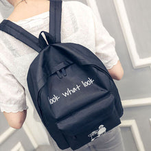 Cute Cartoon Print Backpack Girl Boy Canvas School Bag Travel Backpack For Teenage Satchel Shoulder Rucksack Bag Mochila IMY66