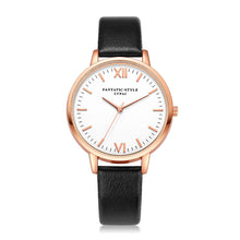 Elegant Dress Watches For Women Lady Casual Roman PU Leather Band Rose Gold Quartz Wrist Watch Hours Relogios Femininos IMY66