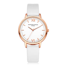 Elegant Dress Watches For Women Lady Casual Roman PU Leather Band Rose Gold Quartz Wrist Watch Hours Relogios Femininos IMY66