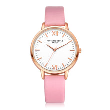 Elegant Dress Watches For Women Lady Casual Roman PU Leather Band Rose Gold Quartz Wrist Watch Hours Relogios Femininos IMY66