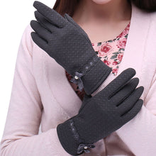 Elegant Gloves For Womens Bow Phone Touch Screen Gloves Outdoor Warm Gloves Mittens Cashmere IMY66