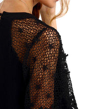 Elegant Women Lace Dress Casual O Neck Short Sleeve Hollow Out A Line Loose Short Mini Dress vestidos de festa IMY66