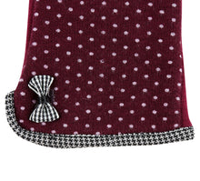 Elegant Womens Touch Screen Gloves Dot Print Bow-knot Warm Gloves Mittens Cashmere Guantes para hombres IMY66