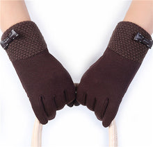 Elegant Womens Gloves Bow Phone Touch Screen Outdoor Warm Gloves Mitten Cashmere IMY66