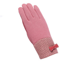 Elegant Womens Gloves Bow Phone Touch Screen Outdoor Warm Gloves Mitten Cashmere IMY66