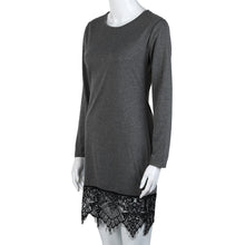 Elegant lace gray bodycon Bandage dress evening party long sleeve dress Women casual vestidos de fiesta IMY66