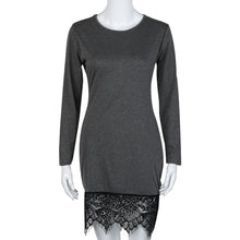 Elegant lace gray bodycon Bandage dress evening party long sleeve dress Women casual vestidos de fiesta IMY66