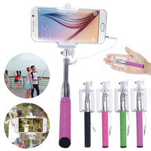 Extendable Wired Mini Handheld Extendable Fold Self-portrait Stick Holder For IPhone For Cell Phone IMY66