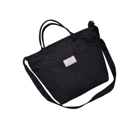 Women Bag Casual Simple Canvas Handbag Crossbody Shoulder Messenger Bag School Travel Bag bolsas feminina IMY66