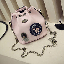 Brands Women Bag Soft PU Leather Chain Handbag Cross Body Shoulder Messenger Bucket Bag bolsa feminina IMY66