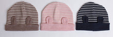 Small Ears Strip Cotton Baby Boys Girls Sets Headgear Money Infants Cotton Hat bebes IMY66