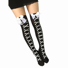 Women 3D With Bow Long Over The Knee Thigh-High High Stocking Tights Boot Thigh medias Female Accessories IMY66