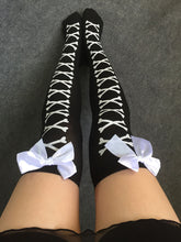 Women 3D With Bow Long Over The Knee Thigh-High High Stocking Tights Boot Thigh medias Female Accessories IMY66