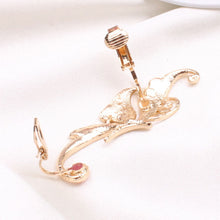 Women Ear Cuff Clip On Earrings Cute Crystal Butterfly Wings Ear Jewelry Clip Earrings Without Piercing IMY66