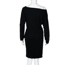 Casual Dress For Women Sexy Off Shoulder Long Sleeve Mini Dress Evening Party Dress Vestidos femininos IMY66