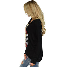 Letter Print T-Shirts For Women Casual Long Sleeve Hoodie Sweatshirt Tops Womens Clothing IMY66