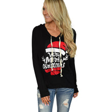 Letter Print T-Shirts For Women Casual Long Sleeve Hoodie Sweatshirt Tops Womens Clothing IMY66