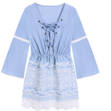 Dress For Women Sexy Shoulder Long Sleeve Lace Bandage Dress Casual Long Sleeve Dresses vestidos feminino IMY66