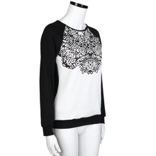 Sweatershirts T-Shirts For Women Print Long Sleeve O Neck Splice Tops Tee Shirts femme camisetas y tops IMY66