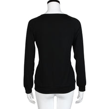 Sweatershirts T-Shirts For Women Print Long Sleeve O Neck Splice Tops Tee Shirts femme camisetas y tops IMY66