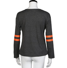 T-Shirt For Women Casual Letter Print Loose Long Sleeve O Neck Cotton Tops tee shirt femme camiseta mujer IMY66