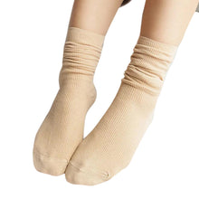 Sockes For Women Girls Solid Soft knitting Socks Casual Cotton Middle Tube Socks calcetines meias IMY66