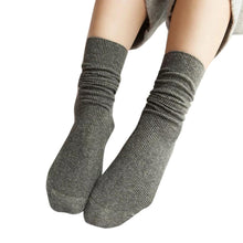 Sockes For Women Girls Solid Soft knitting Socks Casual Cotton Middle Tube Socks calcetines meias IMY66