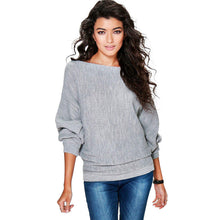Women Batwing Sleeve Knitted Pullover Sweater Loose Tops Jumper Sweater Knitwear Outwear Pullovers IMY66